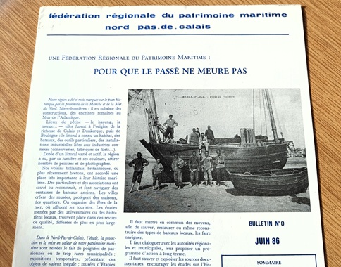 Une du bulletin 0 de la FRCPM 1986