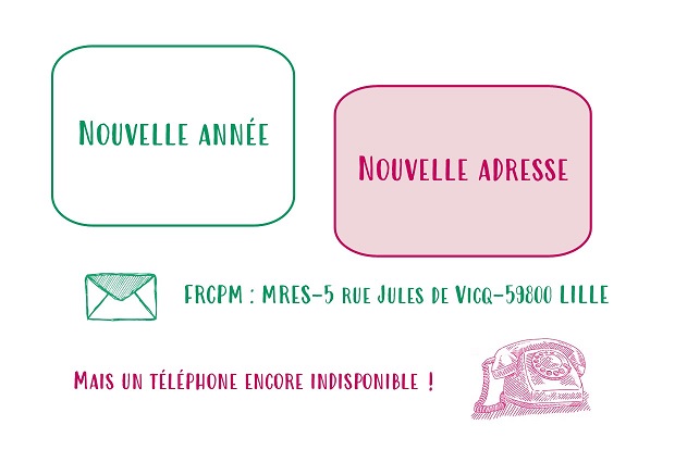 Nouvelle année - nouvelle adresse - FRCPM