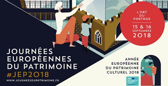 Affiche Journées du Patrimoine 2018 détail