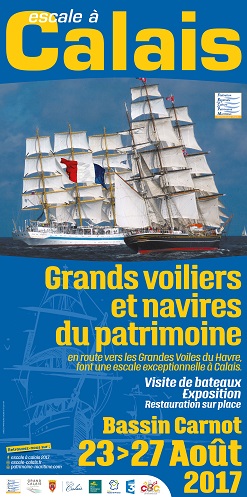 Affiche Escale à Calais 2017 verticale