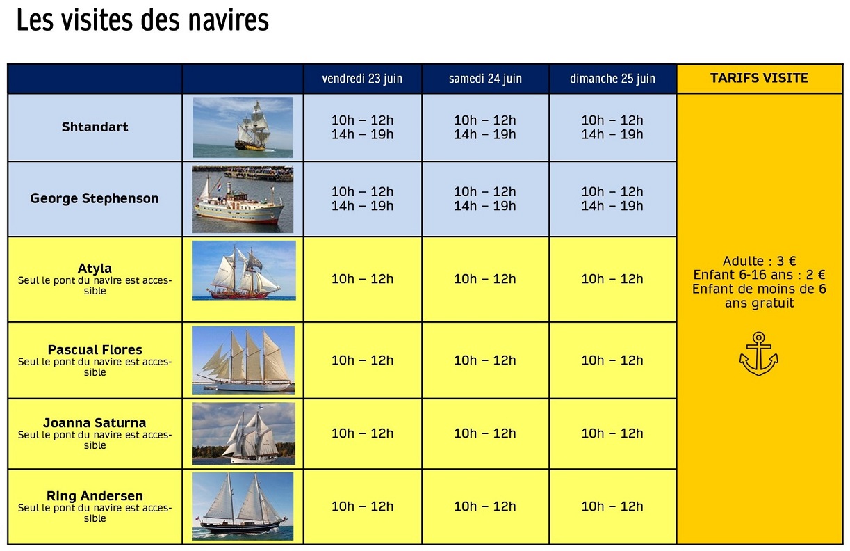 Escale à Calais 23 - visites de navires