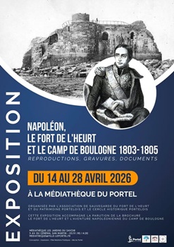 Affiche exposition Fort de l'Heurt - Médiathèque Les Jardins du savoir