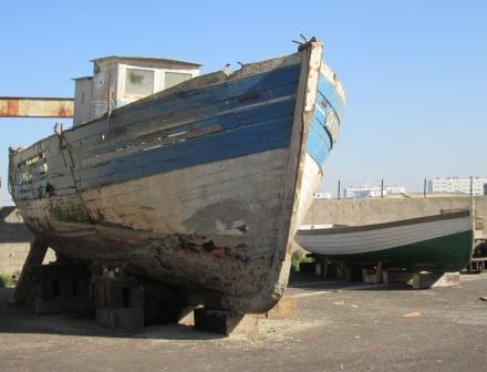 Jean XXIII au chantier naval après son avarie